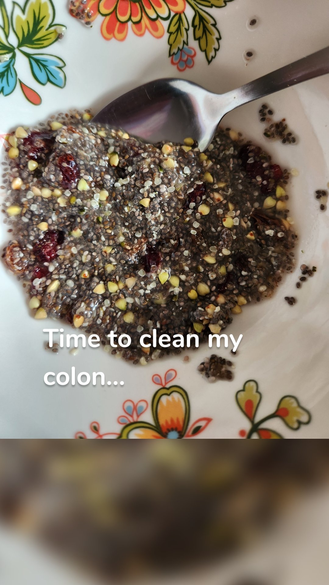 Time to clean my colon...